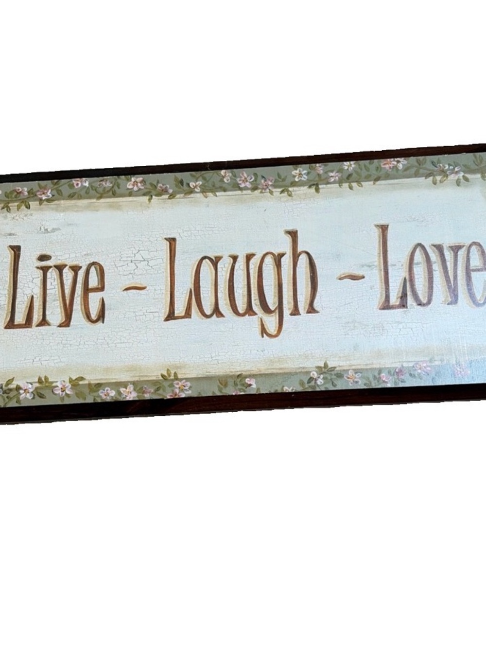 Live Laugh Love wall decor picture shabby chic cottage core